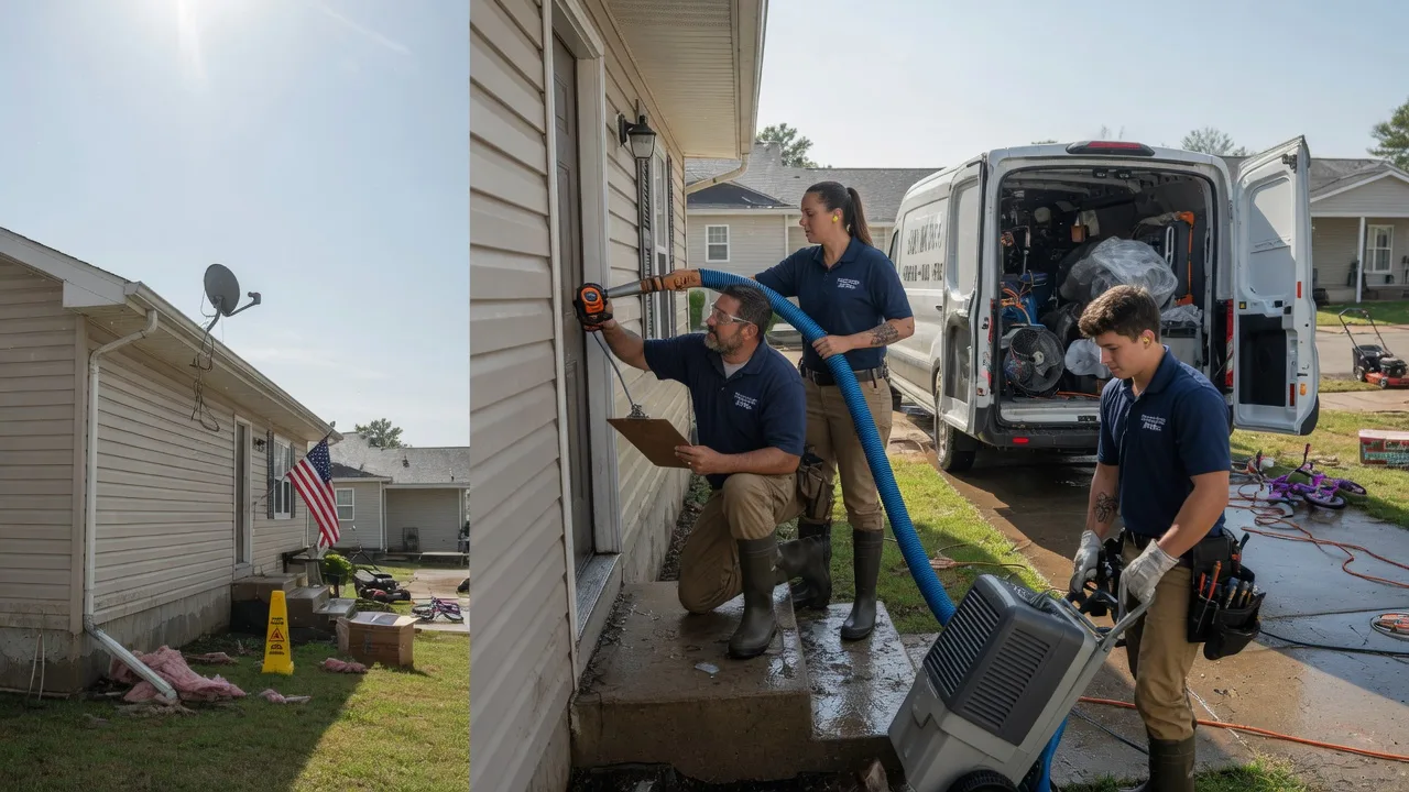 Ceiling Water Damage Restoration in Homer, IN near me